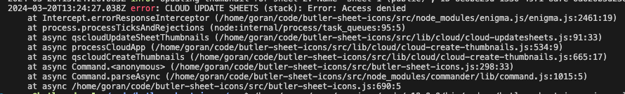 Access denied error when updating protected sheets in QS Cloud QS Cloud Access Denied